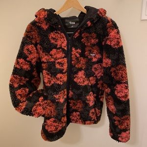 Aritiza TNA Sherpa Fleece Hoodie Jacket. Size XXS